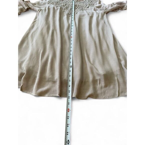 Madewell Bohemian Style Beige Mini Hippie Bell Sleeve Dress Sz M Excellent Cond. - Picture 5 of 10